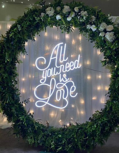 11 Stunning Neon Signs to Perfectly Complete Your Wedding Arch